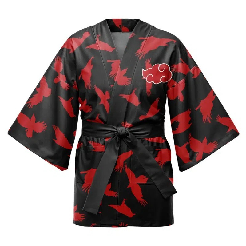 Cosplay Flame Prop - 2026 Modetrend Flammen-Print Kimono Naruto Cosplay