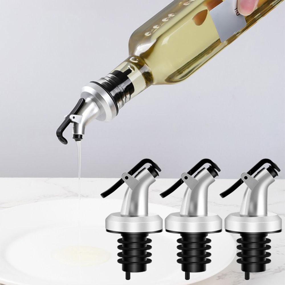 Metallic Spray Paint - 3er-Set Silberne Sprühflaschenverschlüsse aus Kunststoff für
