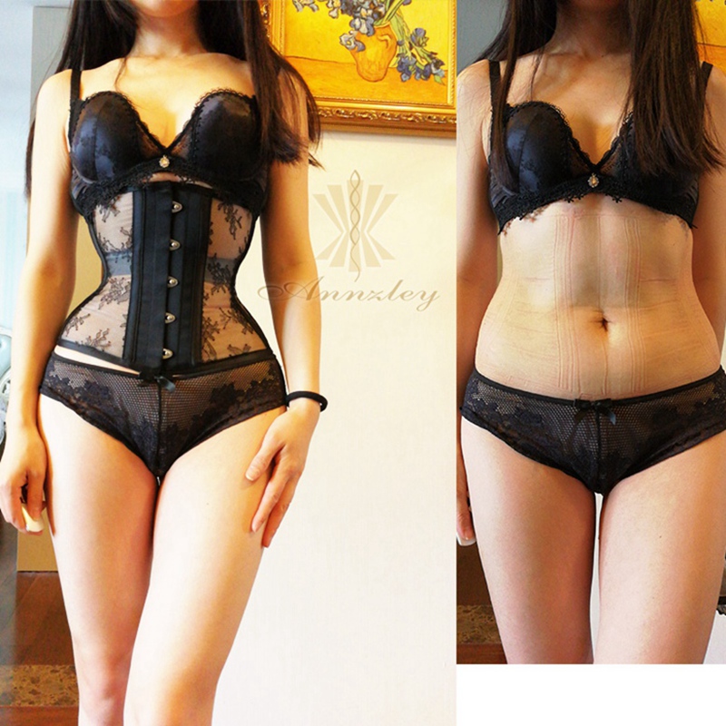 Boning Corset Steel - Annzley Korsett zum Abnehmen vor und
