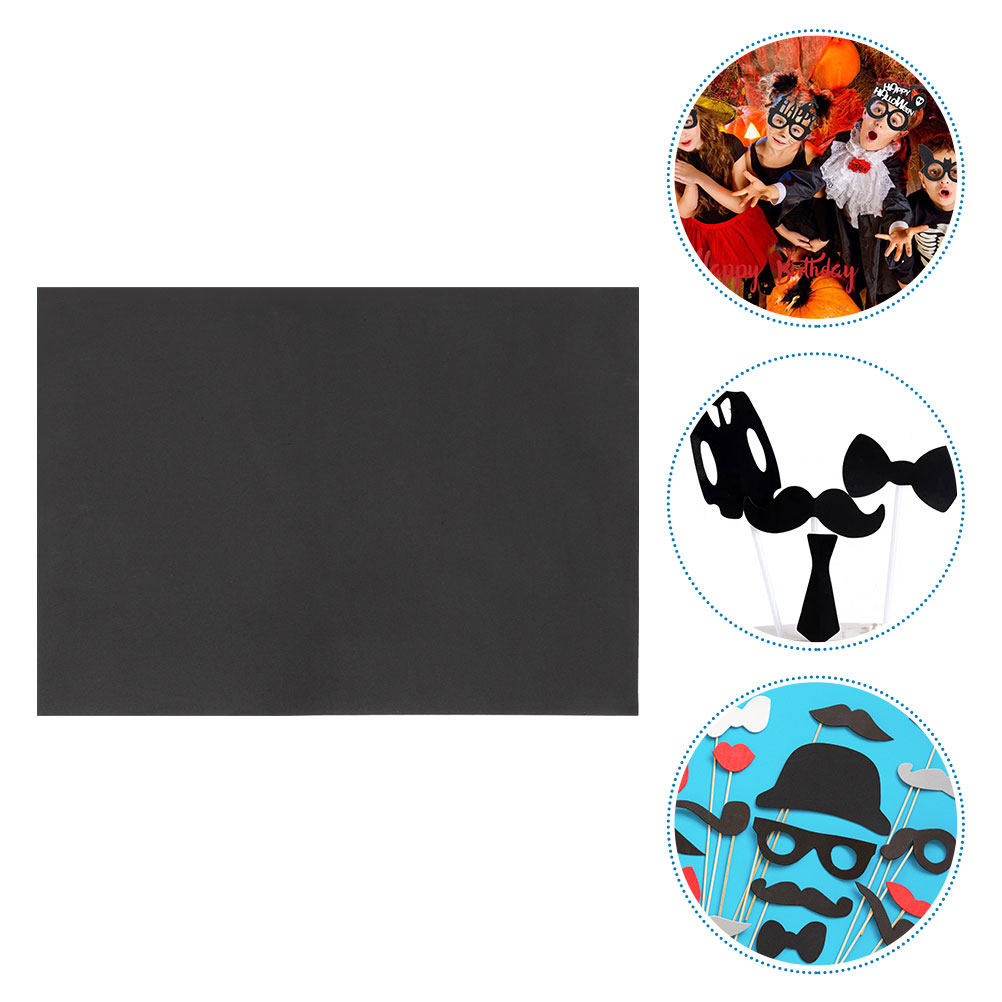 Cosplay Props Eva Foam - 5 Stück Eva-Schaumstoffplatten, schwarze Bastelschaumplatten für