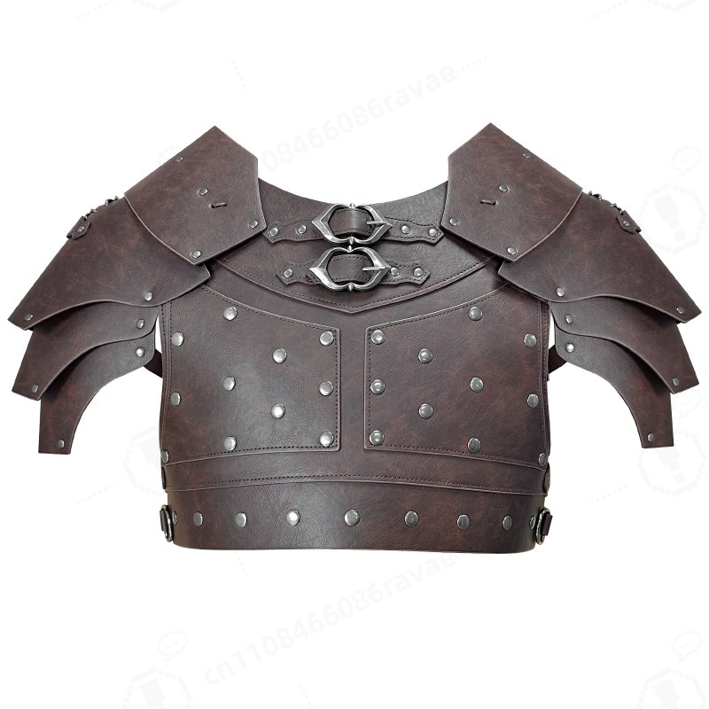 Cosplay Props - Mittelalterliche Nieten-Schulter- und Brustpanzerung Wikinger-Geschirr Halloween