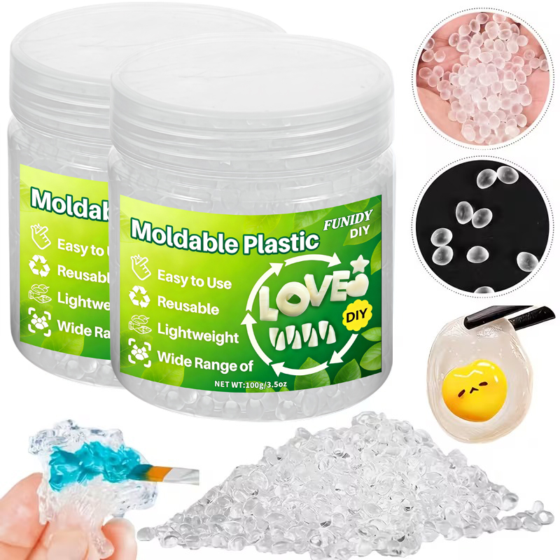 Worbla Thermoplastic - Formbare Kunststoffgranulate, Schmuckgusswerkzeuge, Klare Wiederverwendbare Thermoplastische