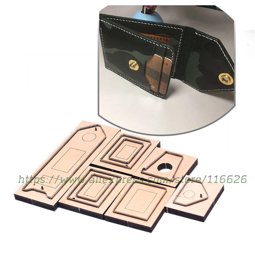 Craft Knife Set - DIY Lederhandwerk doppelt gefalteter Kartenhalter Stanzen