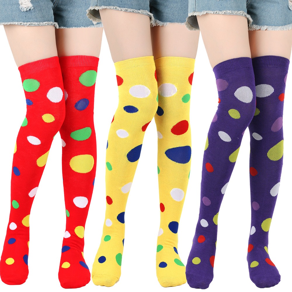 Cosplay Prop Designer - Cartoon-Kuh-Strümpfe mit Punkten, Overknee-Socken, Cosplay-Requisitensocken, Urlaubskleidung,
