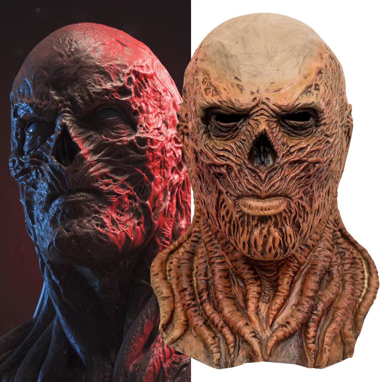 Cosplay Fire Prop - Realistische Vollkopf-Vecna-Cosplay-Maske aus Latex, Kostüm-Requisiten für