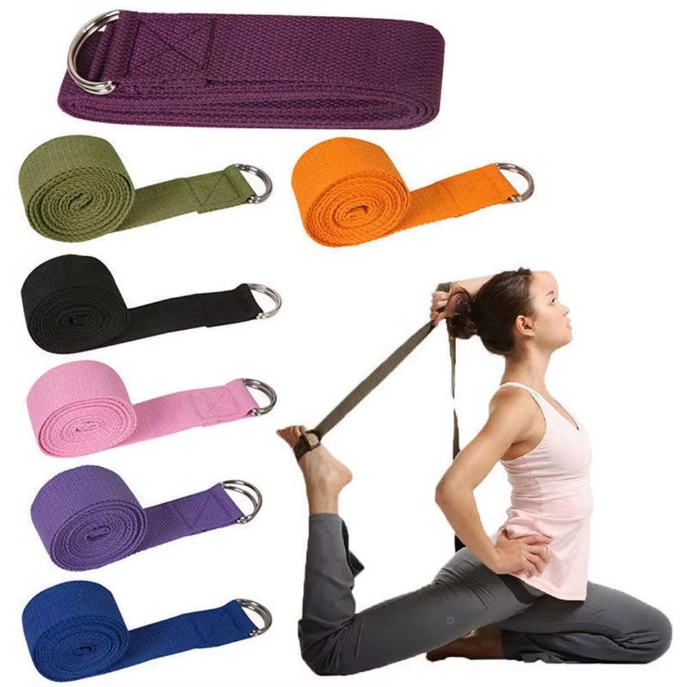 D Ring Strap - 180 cm Sport-Yoga-Gurt, strapazierfähige Baumwolle, verstellbare