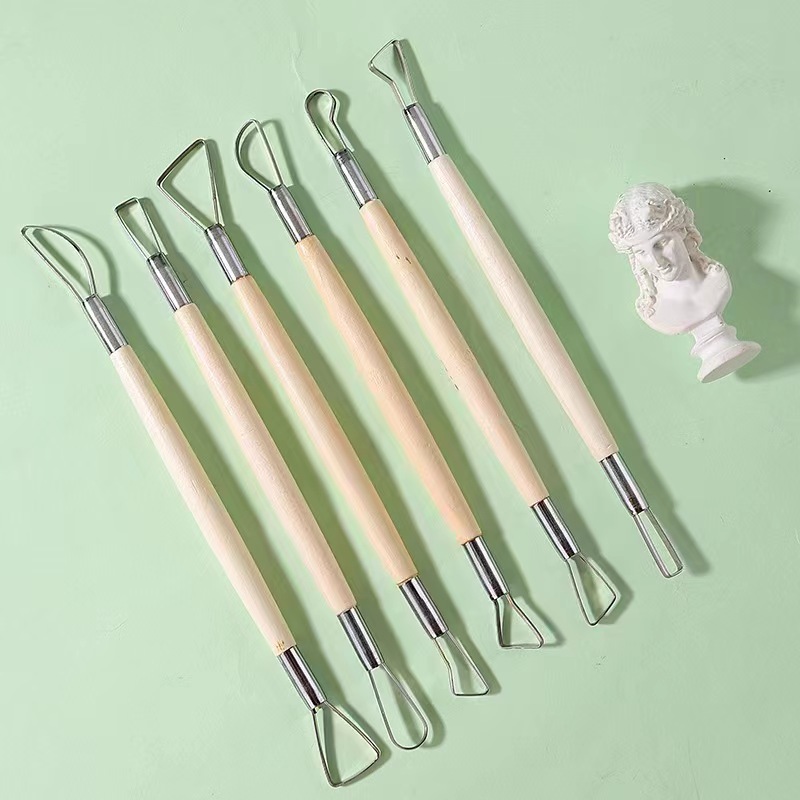 Craft Knife Set - 6PCS holzgriff wachs keramik ton skulptur