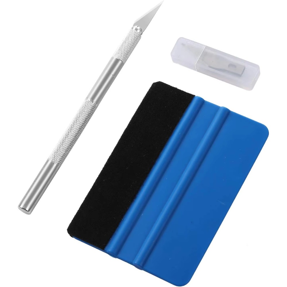 Craft Knife Set - Autofensterfolien-Tönungswerkzeuge, Vorgeschnittenes/Auto-Fenstertönungs-Werkzeugset, Fenstertönungs-Installationskit, Filzabzieher & Bastelmesser