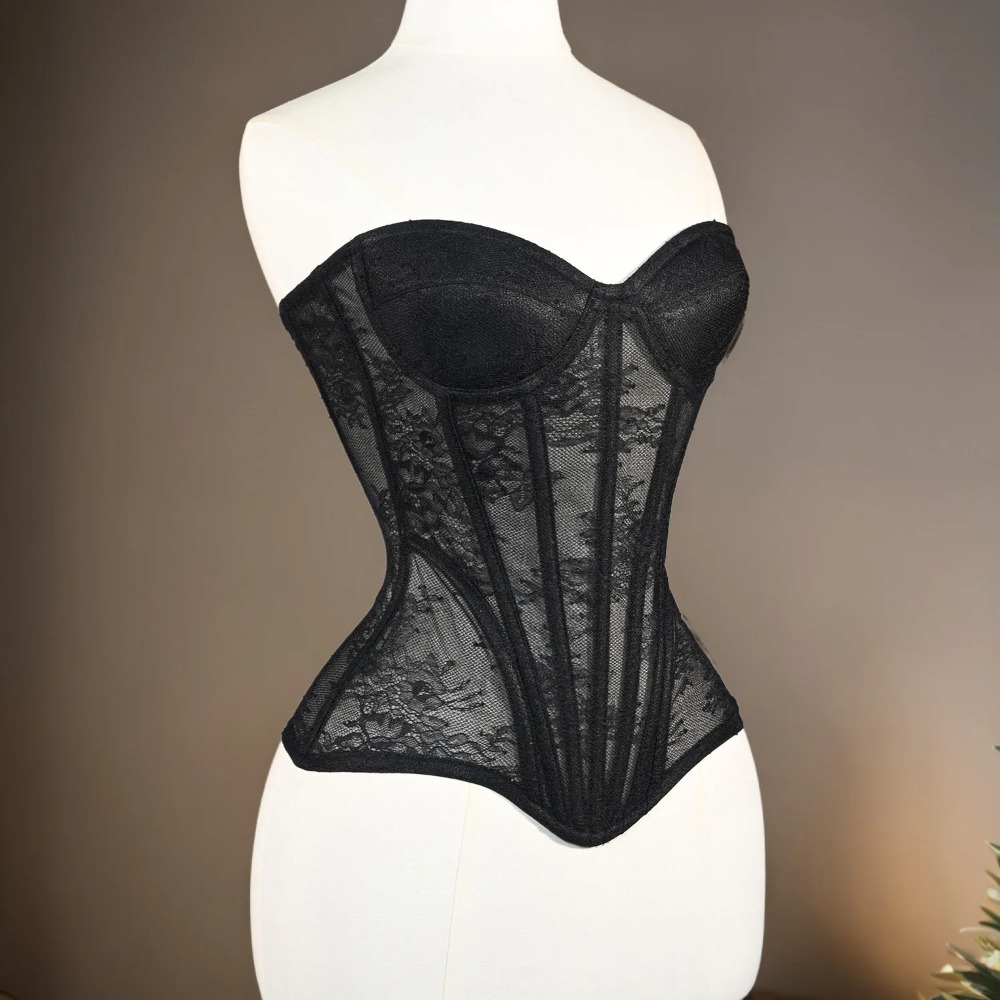 Frauen Mesh Korsett Busiter Ov – Boning Corset Steel Bewertung und Preis