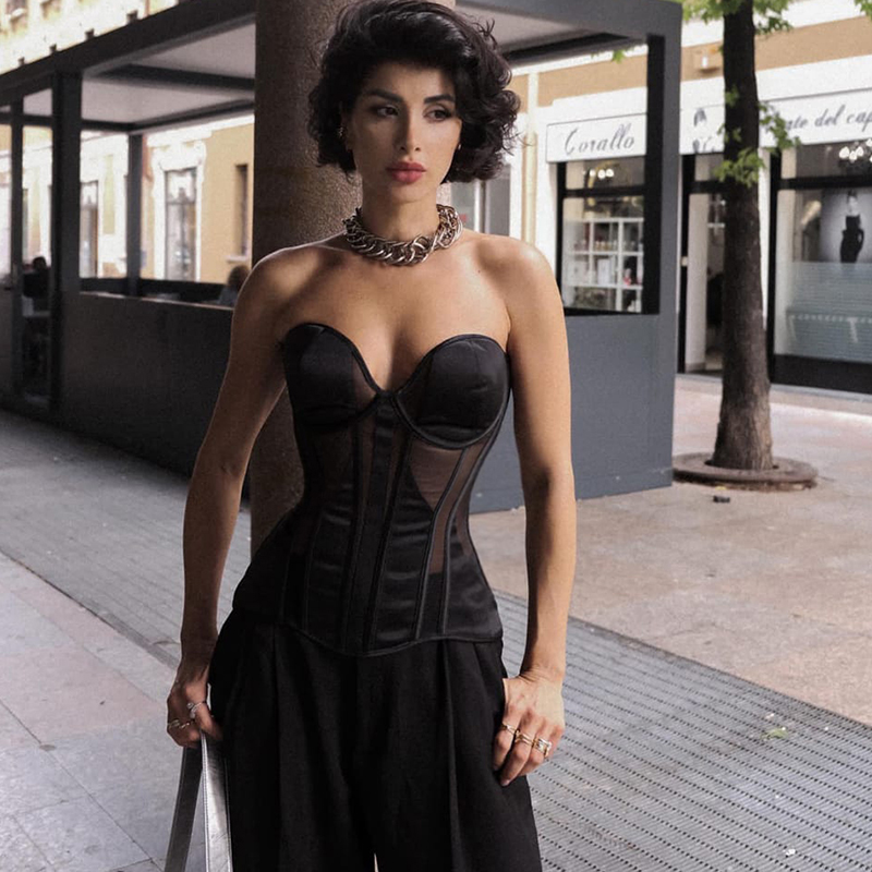 Stahl knochen Frauen sexy Mesh – Boning Corset Steel Bewertung und Preis