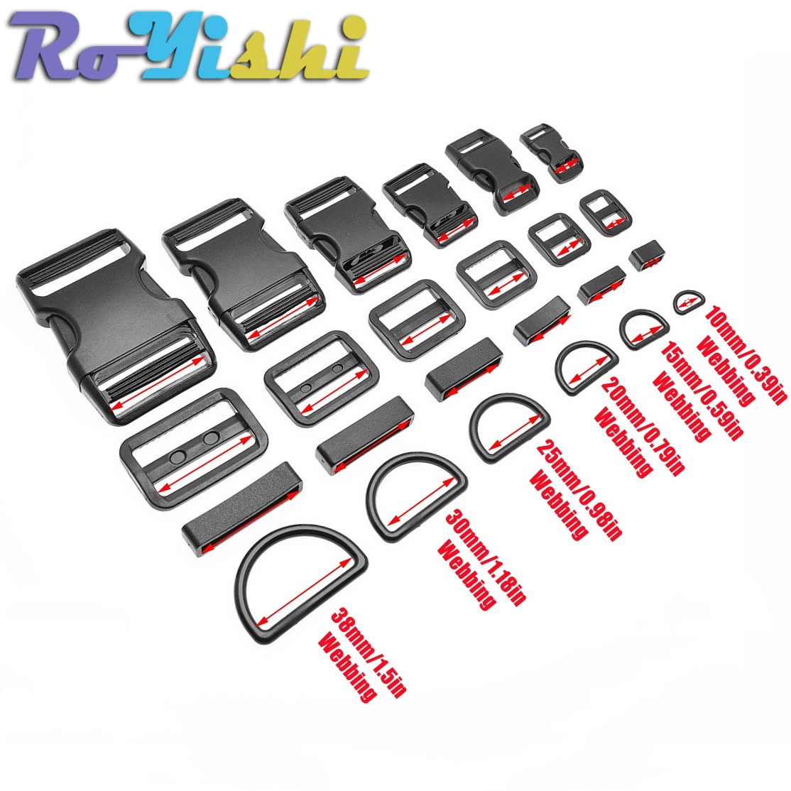 1-10er Set Kunststoff-Stecksch – D Ring Strap Bewertung und Preis