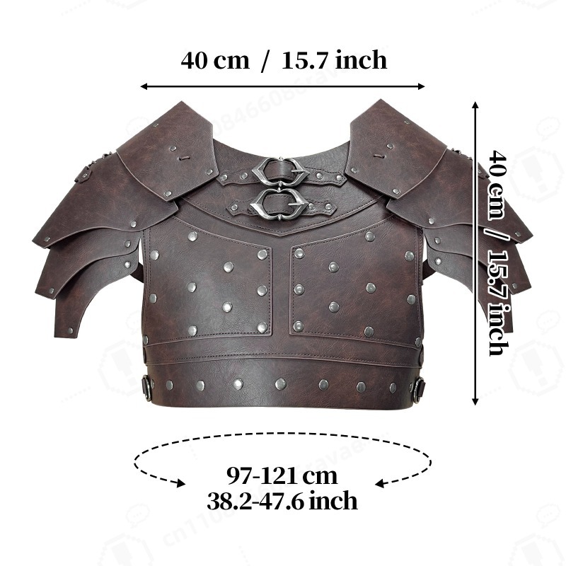 Mittelalterliche Nieten-Schult – Cosplay Props Bewertung und Preis