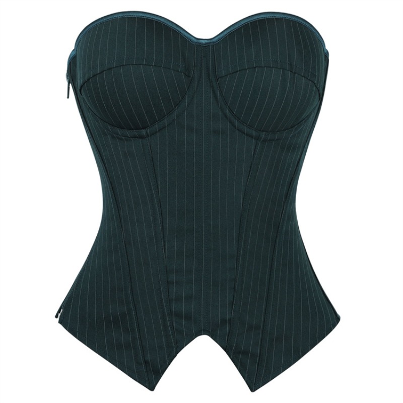 Vintage Gestreiftes Overbust-K – Boning Corset Steel Bewertung und Preis