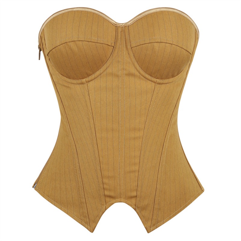 Vintage Gestreiftes Overbust-K – Boning Corset Steel Bewertung und Preis