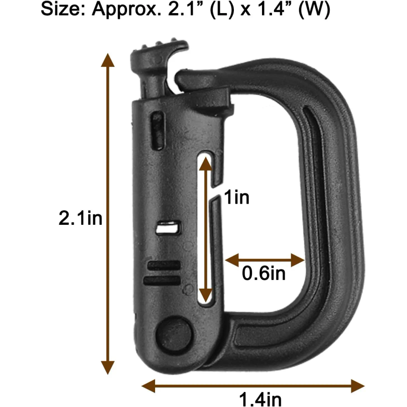 5 Stück Kunststoff-D-Ring-Kara – D Ring Strap Bewertung und Preis