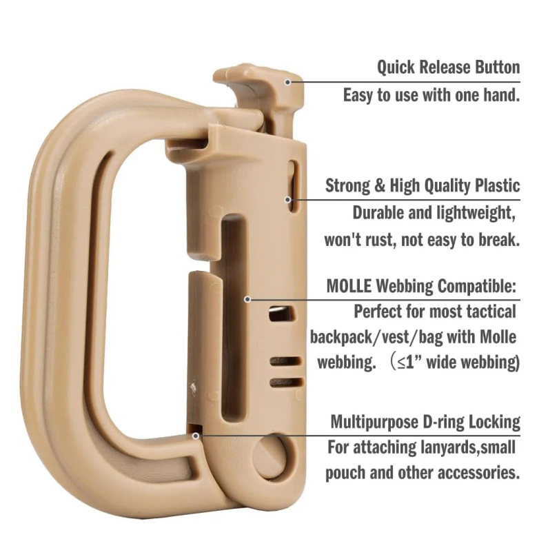 5 Stück Kunststoff-D-Ring-Kara – D Ring Strap Bewertung und Preis