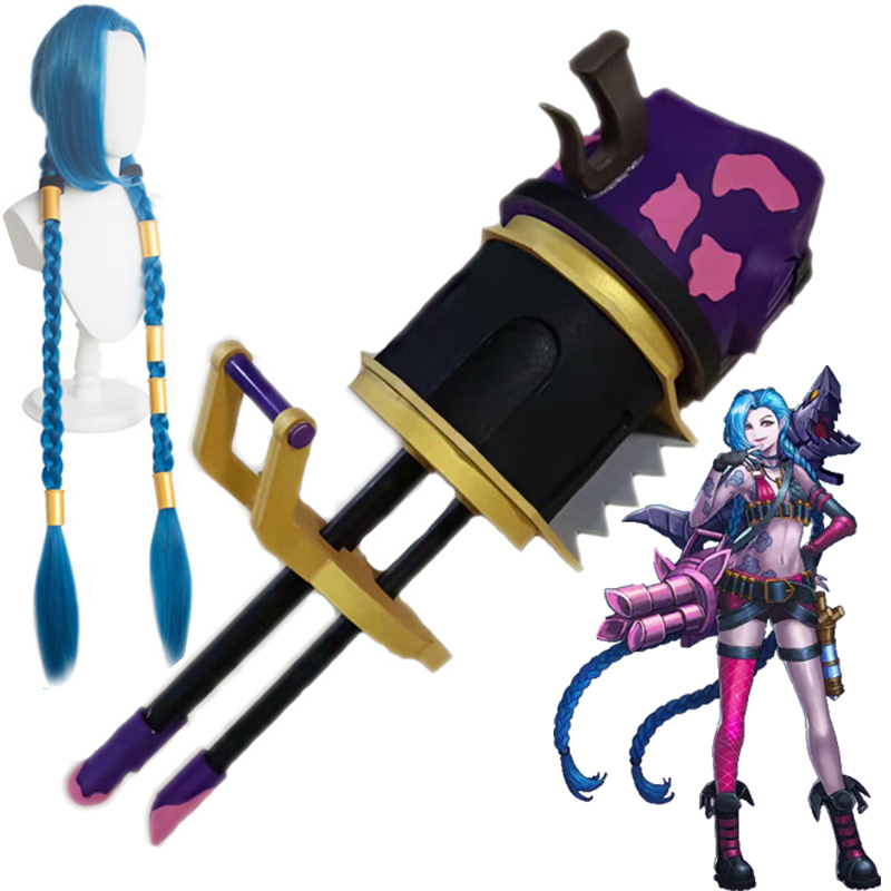 Nach Maß LoL Arcane Jinx Cospl – Cosplay Material For Prop Bewertung und Preis