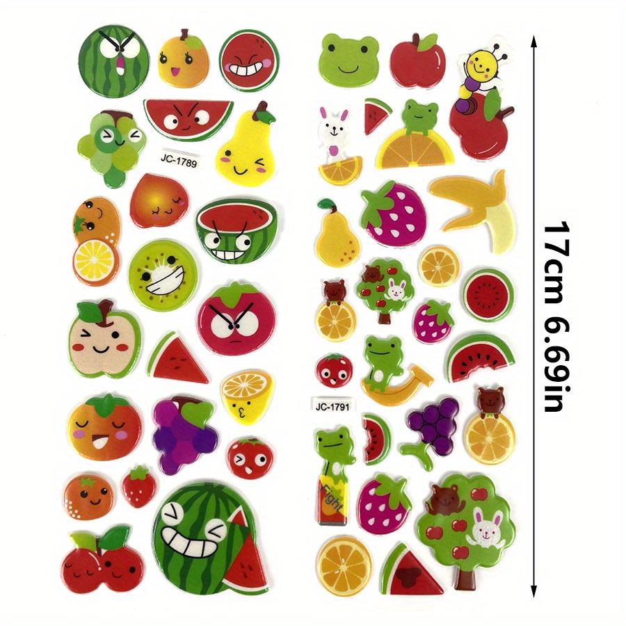 6 Blatt 3D Puffy Aufkleber Sch – Eva Foam Sheet Bewertung und Preis