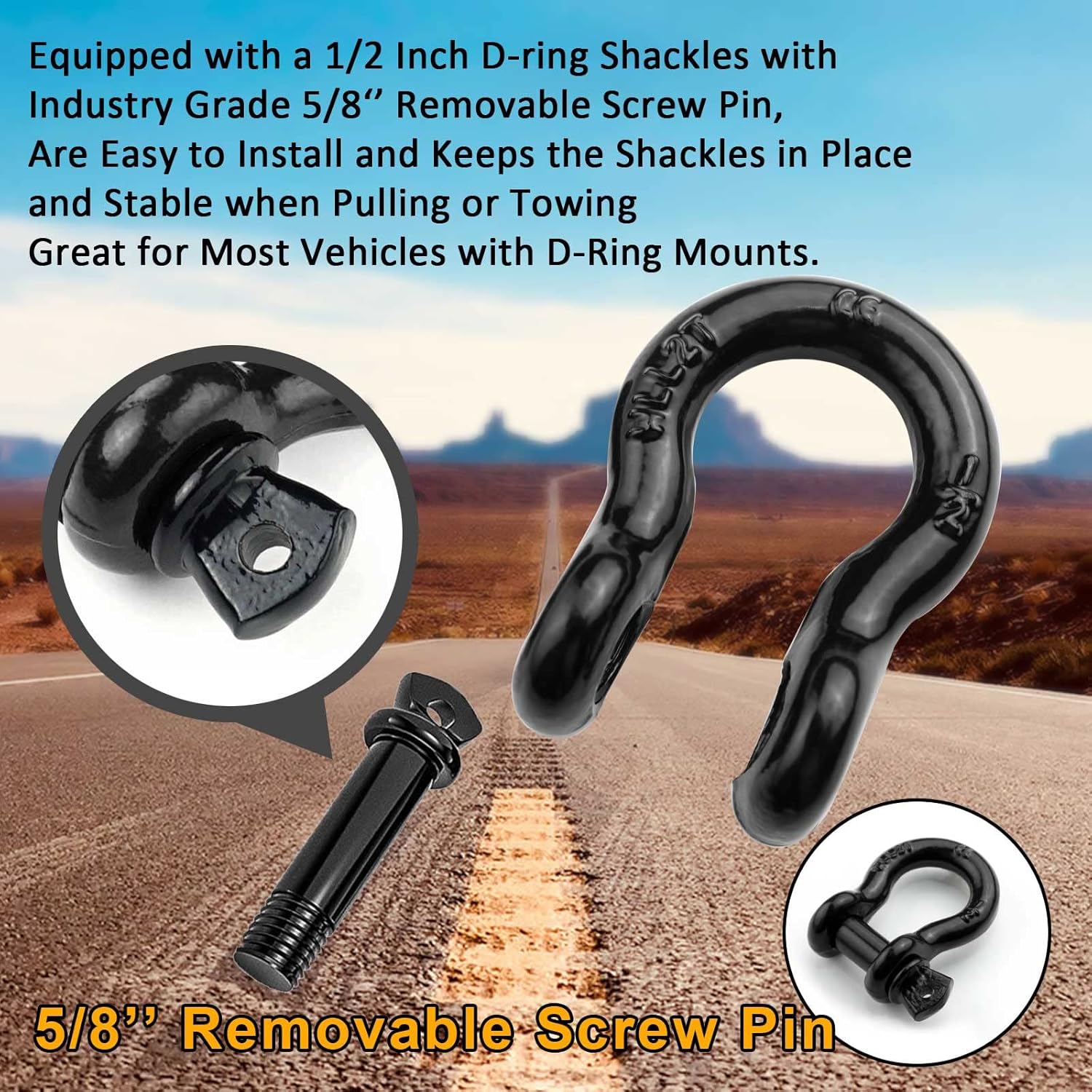 1/2-Zoll-D-Ring-Schäkel mit Sc – D Ring Strap Bewertung und Preis
